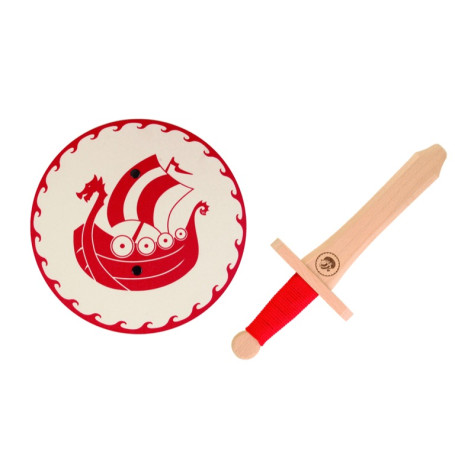 Set Bouclier+ épee Snorre Mini rouge