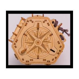 Escape Box Blackbeard’s Compass – Casse-tête pirate avec compartiment secret