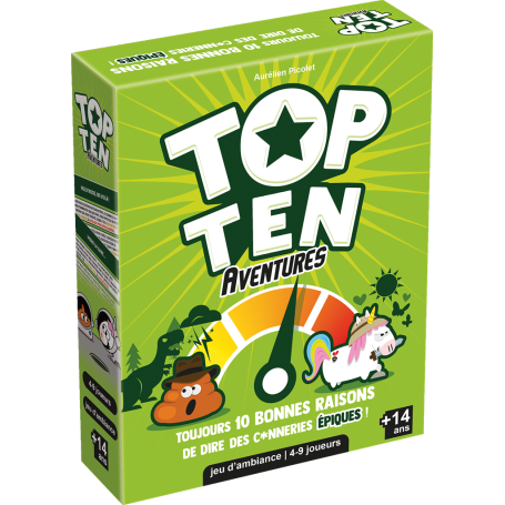 Top Ten Aventures – Jeu d’ambiance coopératif hilarant