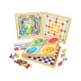 Coffret de jeux classiques en bois - 50 règles incluses