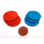 Jeu de palet d’intérieur Palto – Version cuir rouge/bleu