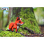 EUGY 3D Renard Rouge – Maquette en carton écologique à assembler