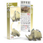 EUGY 3D Rhinoceros – Eco-Friendly Cardboard Model Kit for Ages 6+