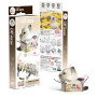 EUGY 3D Mocha Cat – Eco-Friendly Cardboard Model Kit for Ages 6+