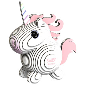 EUGY 3D Unicorn – Eco-Friendly Cardboard Model Kit for Ages 6+