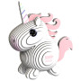 EUGY 3D Unicorn – Eco-Friendly Cardboard Model Kit for Ages 6+
