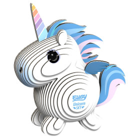 EUGY 3D Sky Unicorn – Eco-Friendly Cardboard Model Kit for Ages 6+