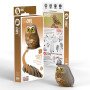 EUGY 3D Hibou – Maquette en carton écologique à assembler