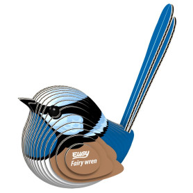 EUGY 3D Superb Fairywren – Eco-Friendly Cardboard Model Kit