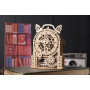 UGEARS Vintage Alarm Clock – Wooden Mechanical Model – 43 Pieces