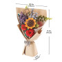 otime Flower Bouquet – Wooden DIY Flower Kit – 581 Pieces