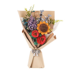 otime Flower Bouquet – Wooden DIY Flower Kit – 581 Pieces