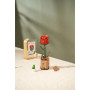 Robotime Rose Rouge – Kit DIY fleur en bois avec pot – 106 pièces