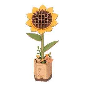 Robotime Sunflower – Wooden DIY Flower Kit – 86 Pieces