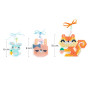 Djeco Aqua Beads Workshop – Furry Animals – 2300 Beads Creative Set