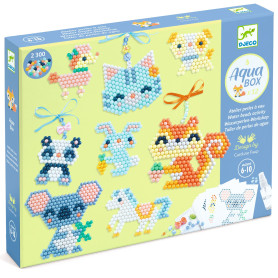 Djeco Aqua Beads Workshop – Furry Animals – 2300 Beads Creative Set
