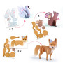 Djeco Fluffy Box – 6-in-1 Creative Activities Set – Soft Animals Theme