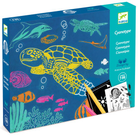 Djeco Cyanotype Outremer – Magical Art Activity for Ages 6+