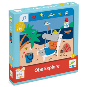 Djeco Obs Explore – Jeu de cherche-et-trouve animé dès 3 ans