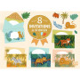 Djeco Jungle Animals Correspondence Box