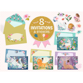 Djeco Wonderful Creatures Correspondence Box – Magical Invitations
