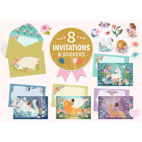Djeco Wonderful Creatures Correspondence Box – Magical Invitations