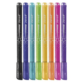 Feutres Pailletés Janod – Set de 8 couleurs brillantes dès 3 ans