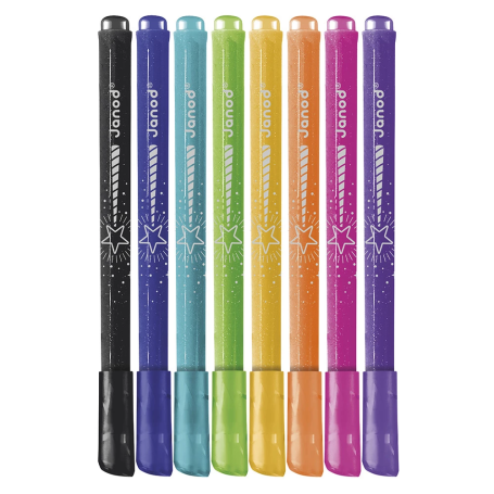 Feutres Pailletés Janod – Set de 8 couleurs brillantes dès 3 ans