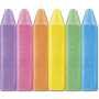 Janod Sidewalk Chalk Set x6 – Big Washable Chalks for Kids