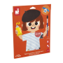 Tablier de peinture Janod – Protection imperméable enfants 1 à 5 ans