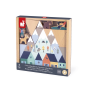 Wooden Cubes Set – White Valley Cross Roads Janod – 35 pieces