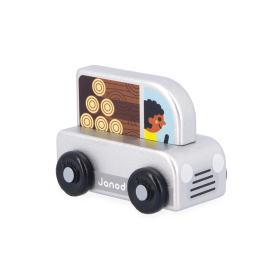 Wooden Pick-up Truck – Countryside Cross Roads | Janod Baby Toy 12m+
