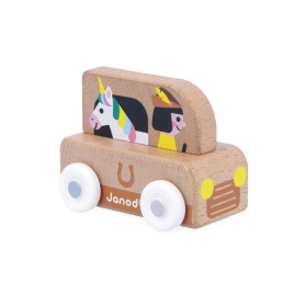 Wooden Unicorn Van - Cross Roads Enchanted Kingdom | Janod