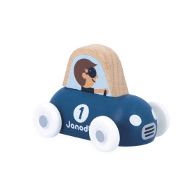 Blue Wooden Sports Car – Cross Roads White Valley – Janod