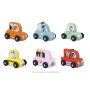 Wooden Police Car City - Cross Roads Janod | Toy for 12 months and up