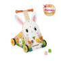 Chariot Multi-Activités Lapin en bois Janod - Jouet d’éveil