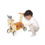 Porteur Âne en bois Janod – Jouet d’éveil avec boîte à formes