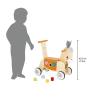 Wooden Donkey Ride-On Janod – Baby Balance & Shape Sorter