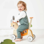 Porteur Âne en bois Janod – Jouet d’éveil avec boîte à formes