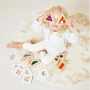 Janod Sensorial Translucent Blocks - Wooden Construction Toy