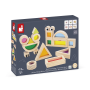 Janod Sensorial Translucent Blocks - Wooden Construction Toy
