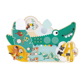 Busy Board Crocodile en bois Tropik – Janod