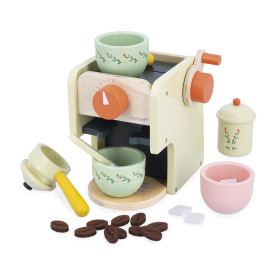 Wooden Coffee Machine with Accessories | Janod