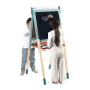 Tableau magnétique réglable en bois Janod - Double face
