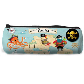 Round Pencil Case Pirates – Cotton | Cartes d’Art