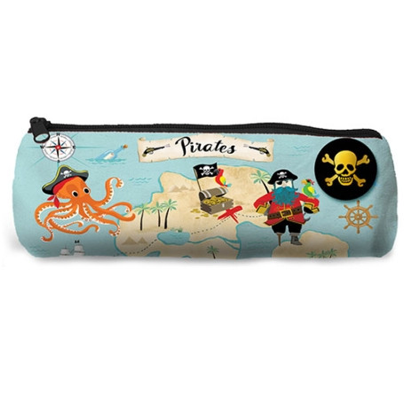 Round Pencil Case Pirates – Cotton | Cartes d’Art