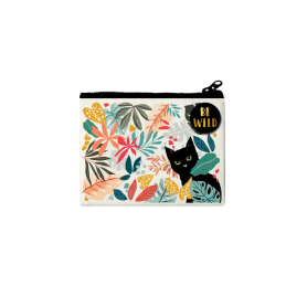 Porte-monnaie Be Wild – Mini pochette en coton| Cartes d’Art