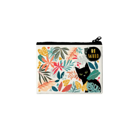 Porte-monnaie Be Wild – Mini pochette en coton| Cartes d’Art