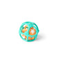 Set de 2 balles sensorielles bébé – Silicone souple orange/vert