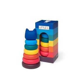 Tour empilable chat couleurs vives - Little T